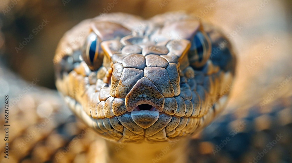 cobra snake closeup with focus on detailed scales and venomous attributes of the reptile featuring its hissing dangerous predator head fangs and eyes in a wild exotic species habitat cobra snake closeup with focus on detailed scales and venomous attributes of the reptile featuring its hissing dangerous predator head fangs and eyes in a wild exotic species habitat