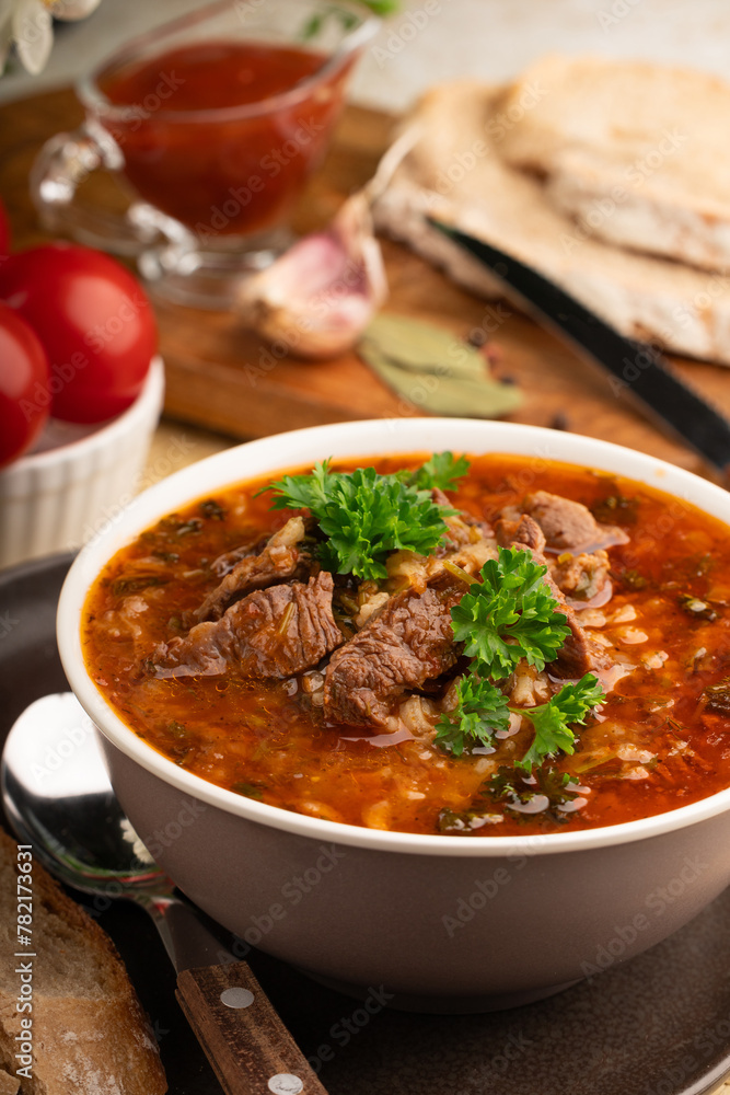Georgian soup kharcho Georgian soup kharcho
