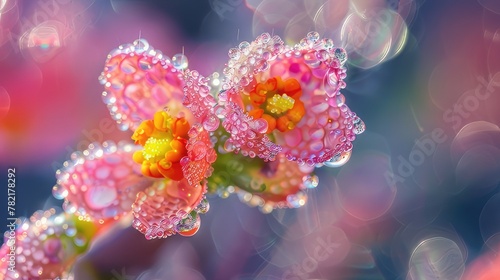 Morning Dew Elegance Macro Photography of Fresh May Day Wreath  © Didikidiw61447
