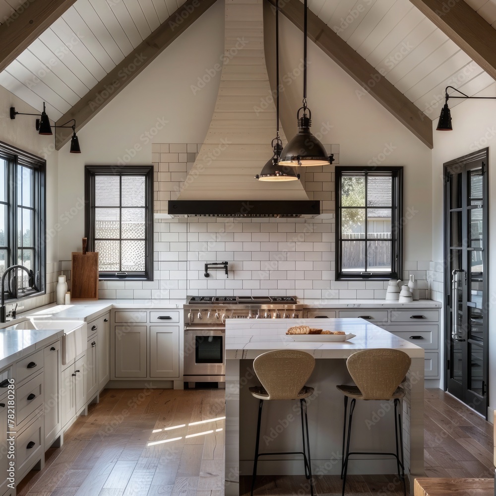 Fototapeta premium Stylish modern kitchen