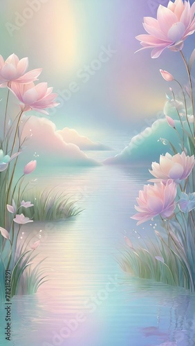 Whispers of Dawn  Serene Pastel Landscapes at Twilight