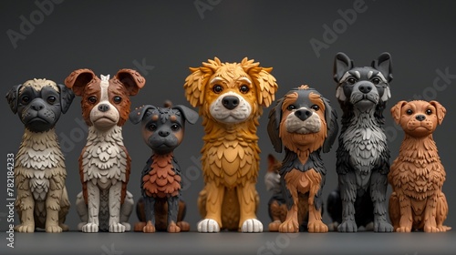 Explore a variety of breeds and species to showcase the diversity and appeal of your 3D pet collection. © fangphotolia
