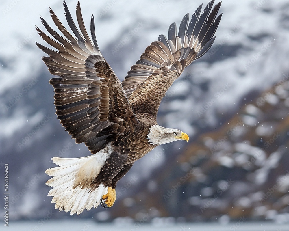 Eagle falling, a rare glimpse at the king of the sky's descent Eagle falling, a rare glimpse at the king of the sky's descent
