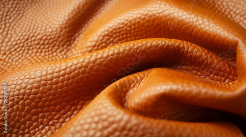 Waved caramel leather texture