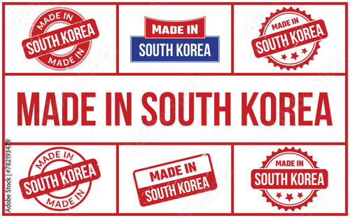 Made In South Korea Rubber Stamp Set