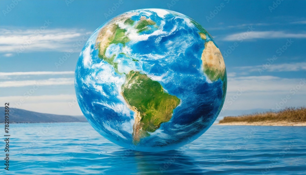 Fototapeta premium earth in water