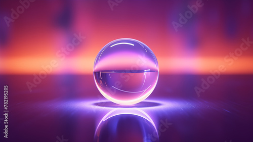 A beautiful crystal ball scene material
 photo