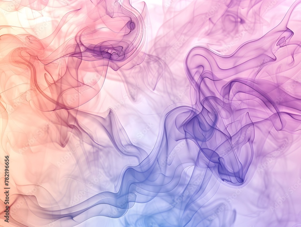Mixed smoke , pastel colors , colorful distribution,  background