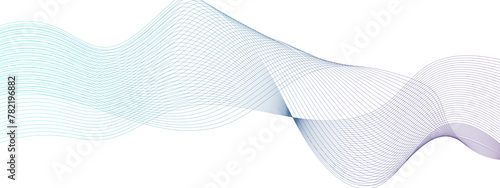 Glowing wavy flowing dynamic smooth curve and ocean lines isolated on transparent background. Digital future technology concept ocean, banner, flyer, cover, technology, science, data, brochure.