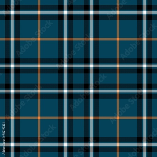 blue plaid fabric