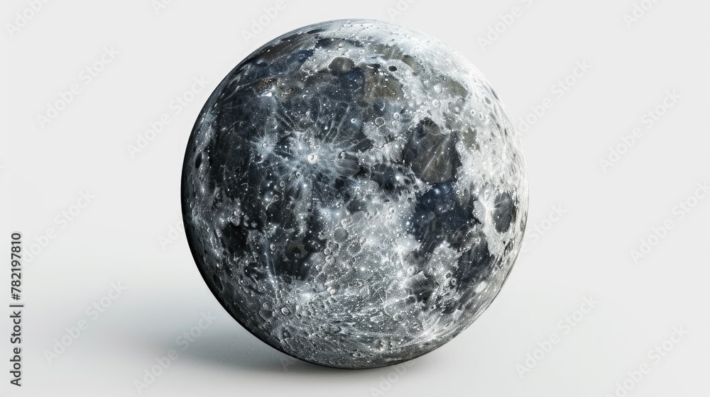 A unique moon-shaped egg on a plain white background. Suitable for food and creativity concepts