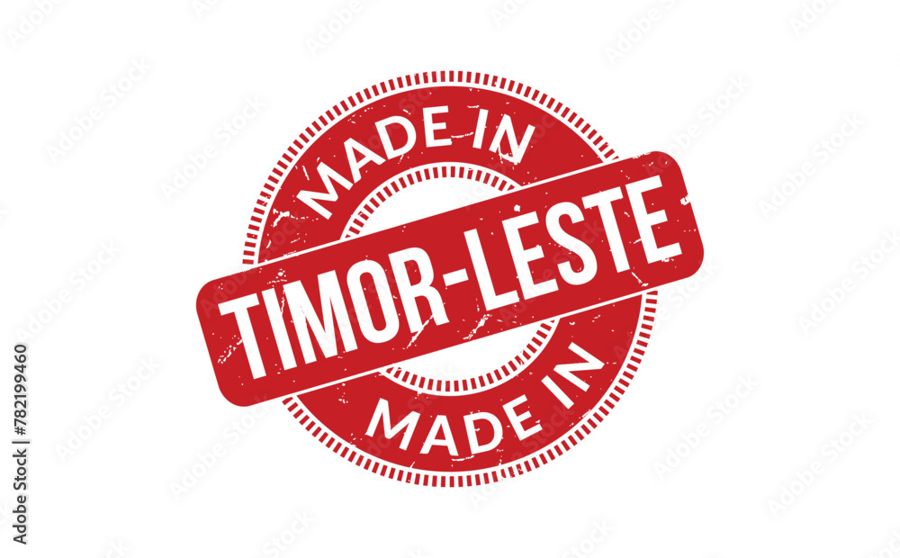 Made In Timor-Leste Rubber Stamp Made In Timor-Leste Rubber Stamp
