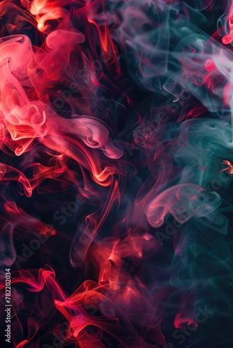 Detailed view of swirling smoke, ideal for backgrounds or design elements