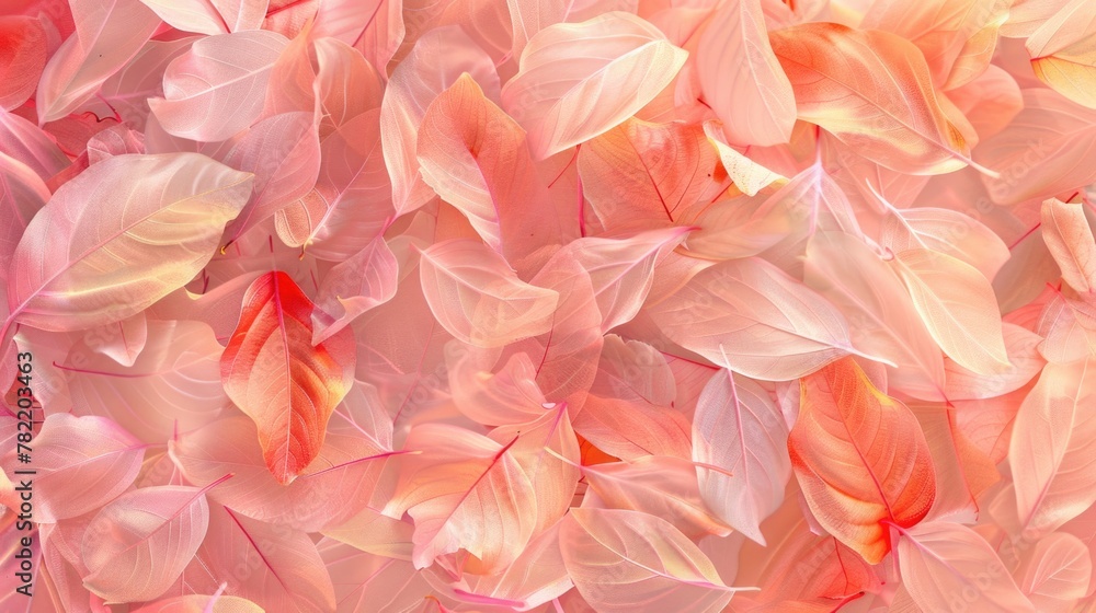 Close up shot of vibrant pink leaves, perfect for nature backgrounds