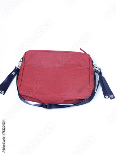 Red organizer bag for stroller handle
