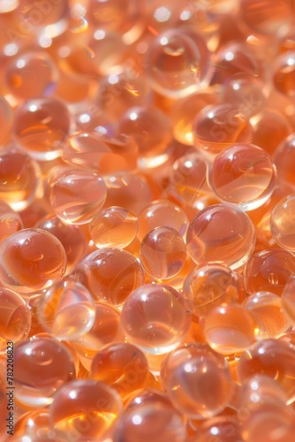 A close up view of colorful glass beads, ideal for jewelry making projects