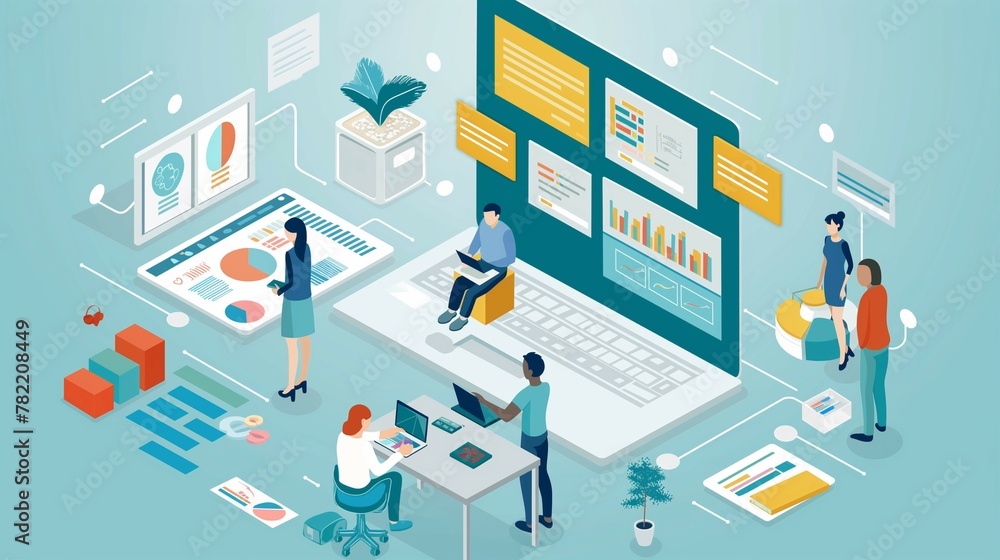 Global communication, business team research and work, vector illustration style design Global communication, business team research and work, vector illustration style design