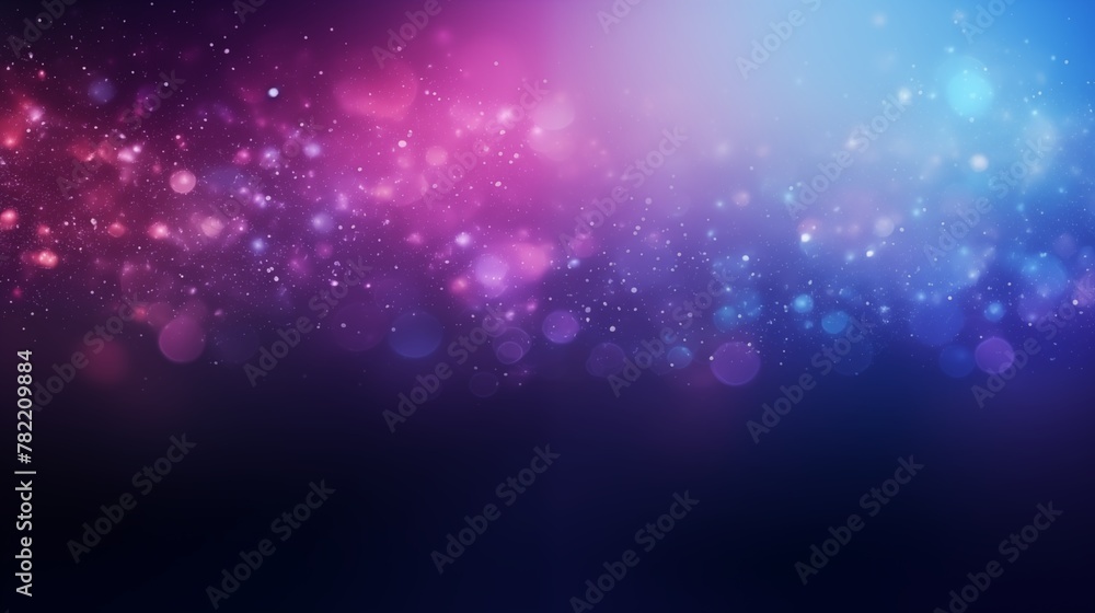 Abstract Glittering Bokeh Light Effect On A Colorful Gradient Background