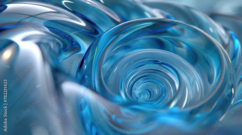 Close Up of a Blue Glass Object Close Up of a Blue Glass Object