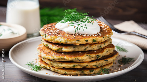 Fluffy Pancakes with Sour Cream