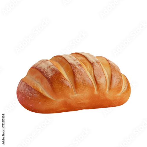 A loaf of bread on a transparent