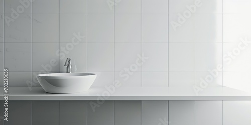 A white sink placed on a counter  suitable for home improvement websites