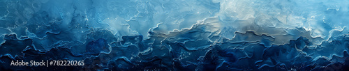 Abstract Blue Marble Texture Background Panorama
