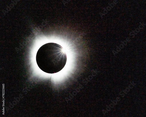Ring around the sun during solar eclipse totality as seen from Echo Bluff State Park, Eminence, Missouri, on April 8, 2024 © CJH Photography ::C
