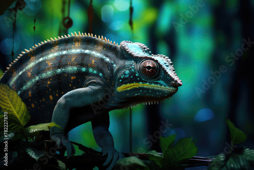 A cybersecurity protocol inspired by the mimicry of chameleons  adapting its defenses and camouflage to blend into the digital environment undetected.