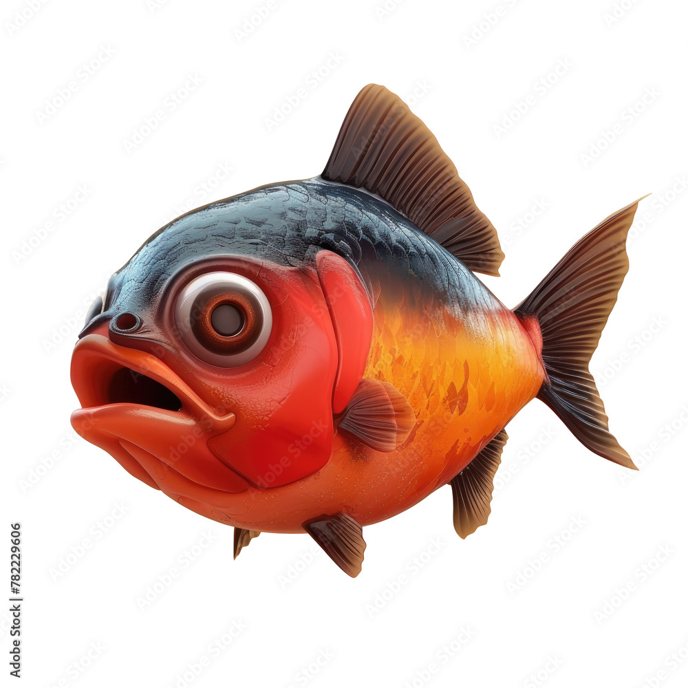 A fish with a big mouth and nose A fish with a big mouth and nose