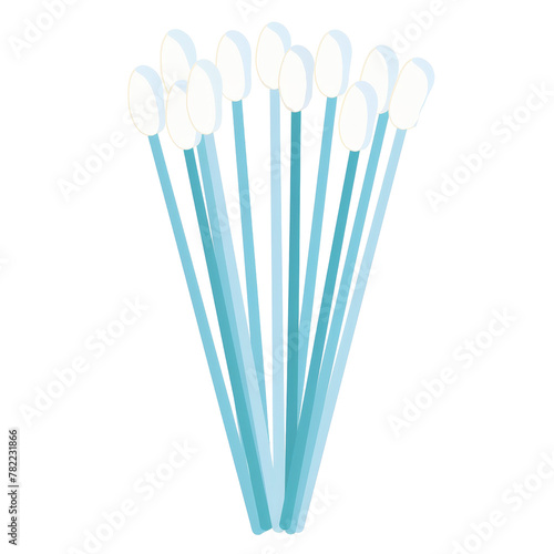 Assorted Blue and White Plastic Straws isolated on a transparent background  clipart  graphic resource