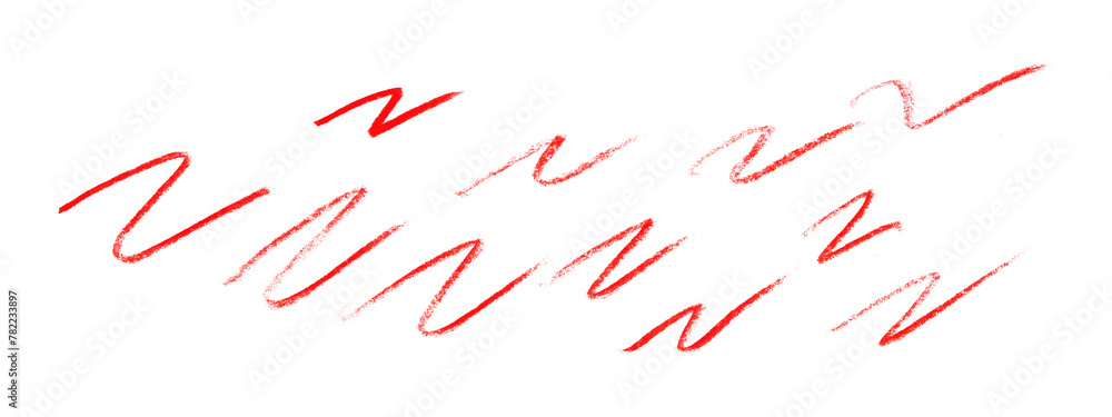 red pencil strokes isolated on transparent background red pencil strokes isolated on transparent background