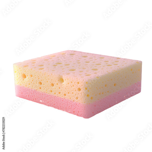 A sponge close-up on a Transparent Background