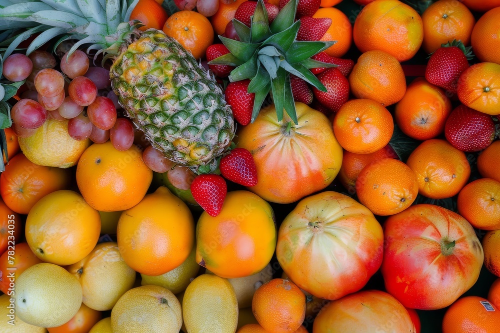Origin of fresh healthy fruits