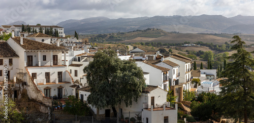 View from the famous bridge from Ronda village