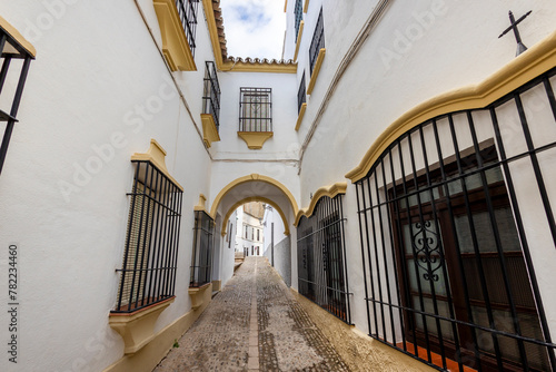 Typical architecture from the streets of Ronda village