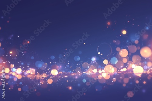 Abstract background with colorful bokeh lights. Colorful background with glowing dots. Background design for banner, poster or presentation. 