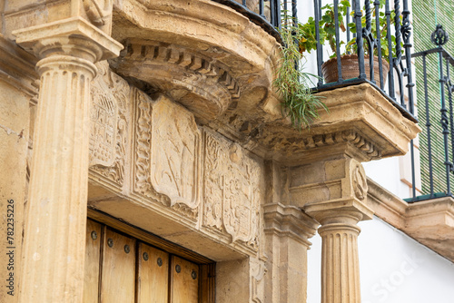 Typical architecture from the streets of Ronda village