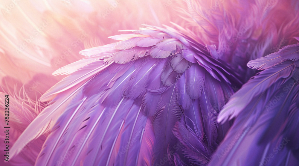 Bird Feathers Close-Up Bird Feathers Close-Up