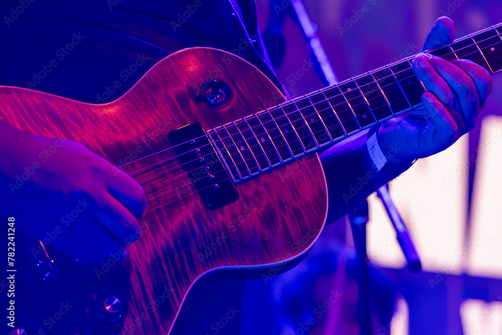 Obraz premium Electric guitar player