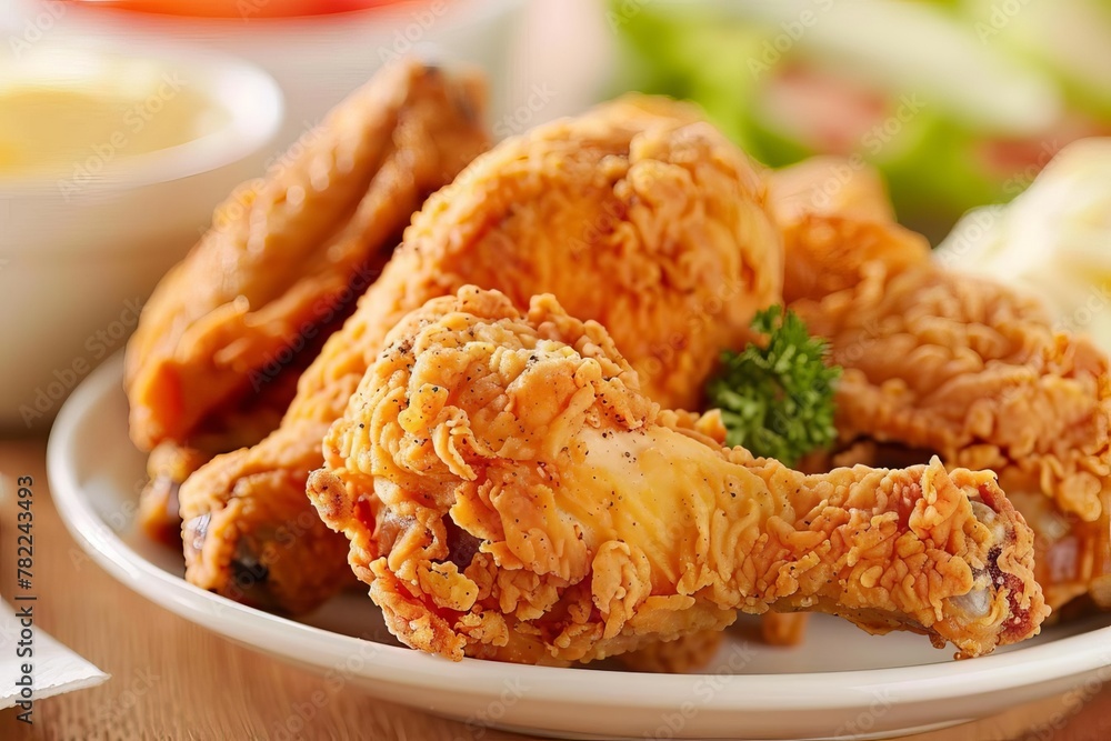 golden crispy buttermilk fried chicken flavorful southern comfort food mouthwatering food photography golden crispy buttermilk fried chicken flavorful southern comfort food mouthwatering food photography