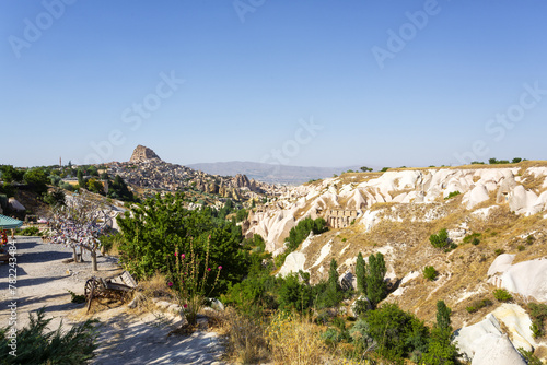 Beautiful view of Goreme National Park and Uchisar village in Cappadocia photo