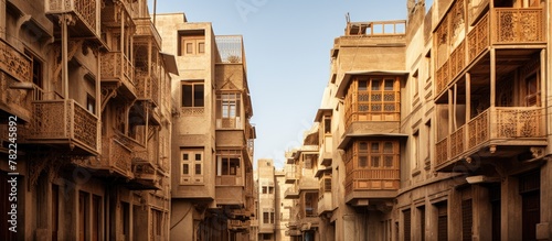Historical alley in ancient Cairo  Egypt
