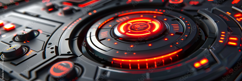 Holographic Technology Display, Futuristic Virtual Interface, Abstract Science Concept with Glowing Blue Circles Holographic Technology Display, Futuristic Virtual Interface, Abstract Science Concept with Glowing Blue Circles