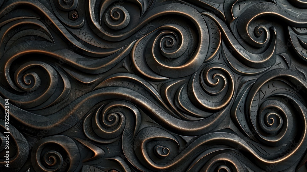 Abstract carving wooden background with organic whimsical shapes, African folk geometric motifs, natural eco colors and textures, lines, waves, holes on the wood surface, AI generated Abstract carving wooden background with organic whimsical shapes, African folk geometric motifs, natural eco colors and textures, lines, waves, holes on the wood surface, AI generated