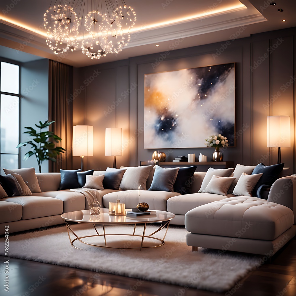 3d rendered pic of luxury interior design of living room with LED in the abstract background 3d rendered pic of luxury interior design of living room with LED in the abstract background
