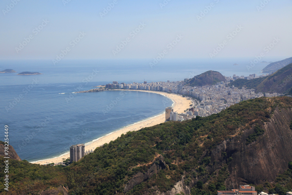 Aerial view of Rio de Janeiro city  in Brazil