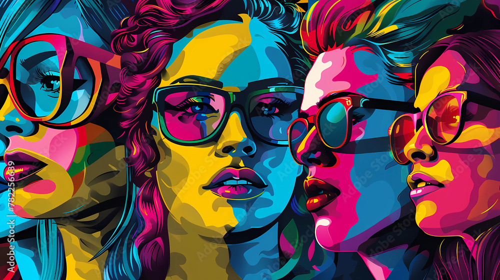 Colorful Illustration of Diverse People Colorful Illustration of Diverse People