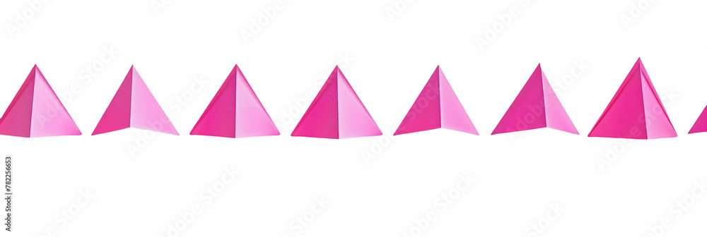Magenta Triangles Row
