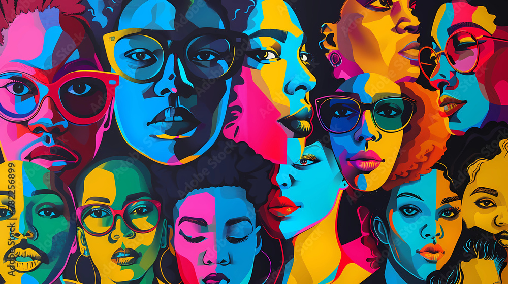 Colorful Illustration of Diverse People Colorful Illustration of Diverse People
